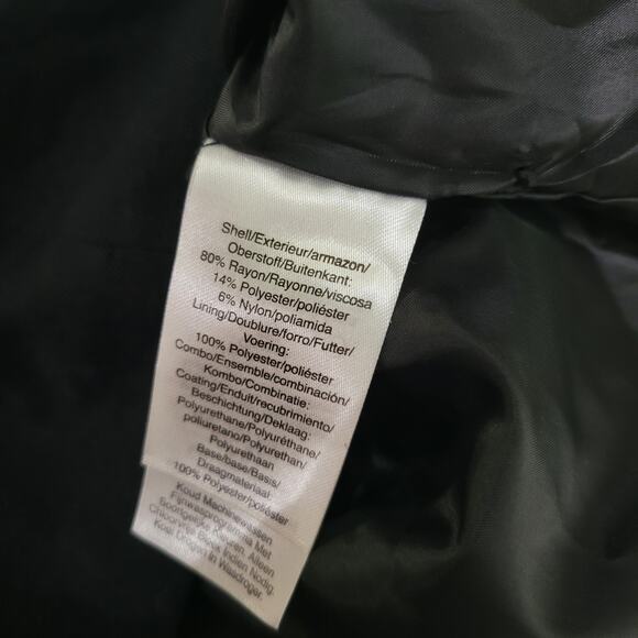 DKNY Faux-Leather-Accent Moto Jacket Black NWT Size Large - Picture 13 of 13